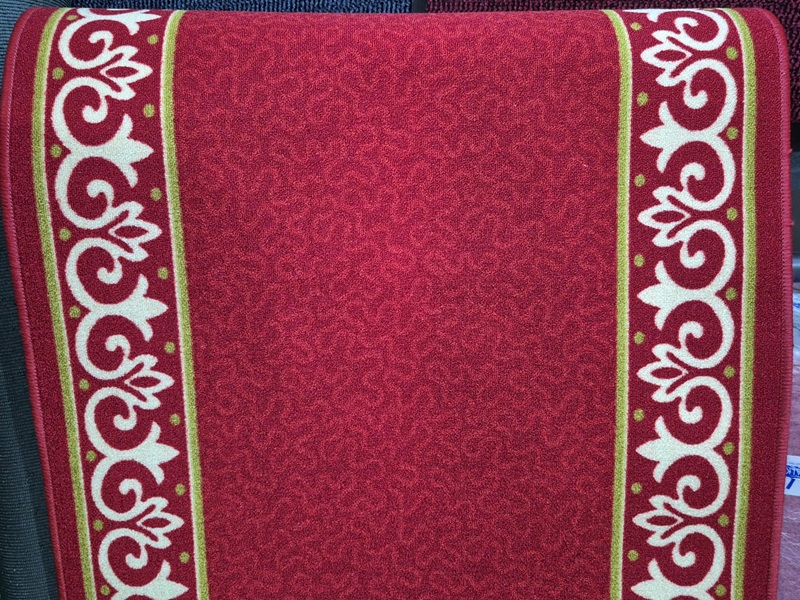 Bordürlü Protokol Yolluğu Kırmızı 1m x 10m – Desenli Tören Halısı