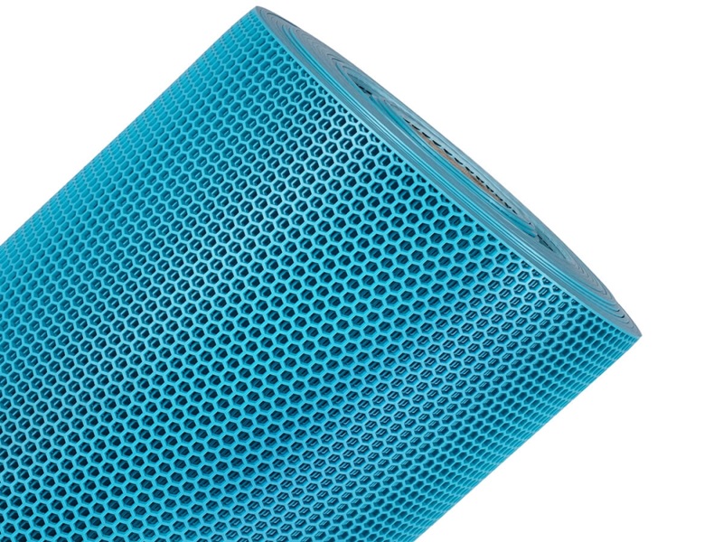 Z Mat Paspas Turkuaz 40x60cm – Kaymaz Delikli PVC Islak Zemin Paspası